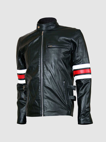 Men's Black Biker Leather Jacket – Motorcycle Casual Style