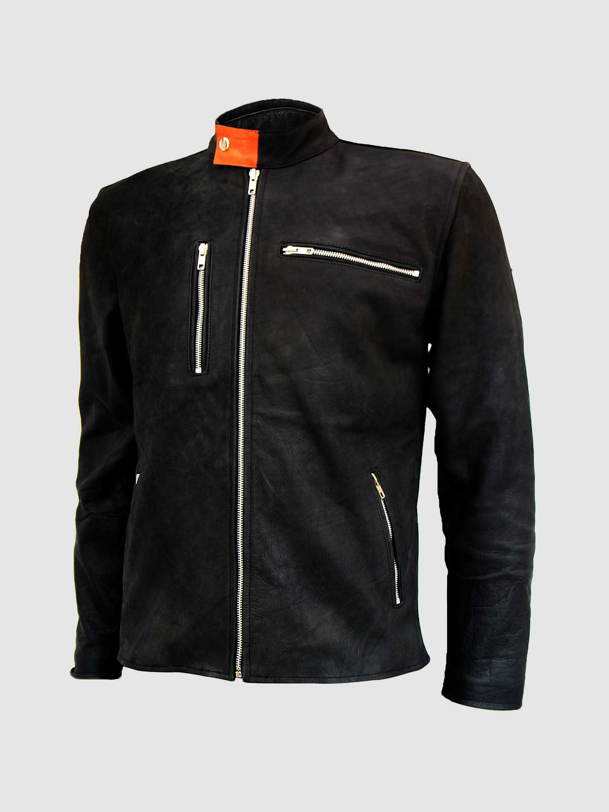 Men's Black Leather Jacket – Classic Casual Style