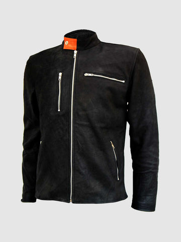 Men's Black Leather Jacket – Classic Casual Style