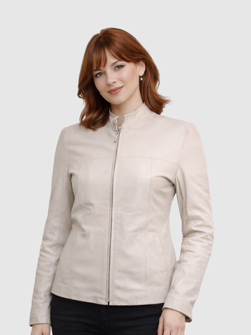 Women's Leather Jacket – Classic Casual Style