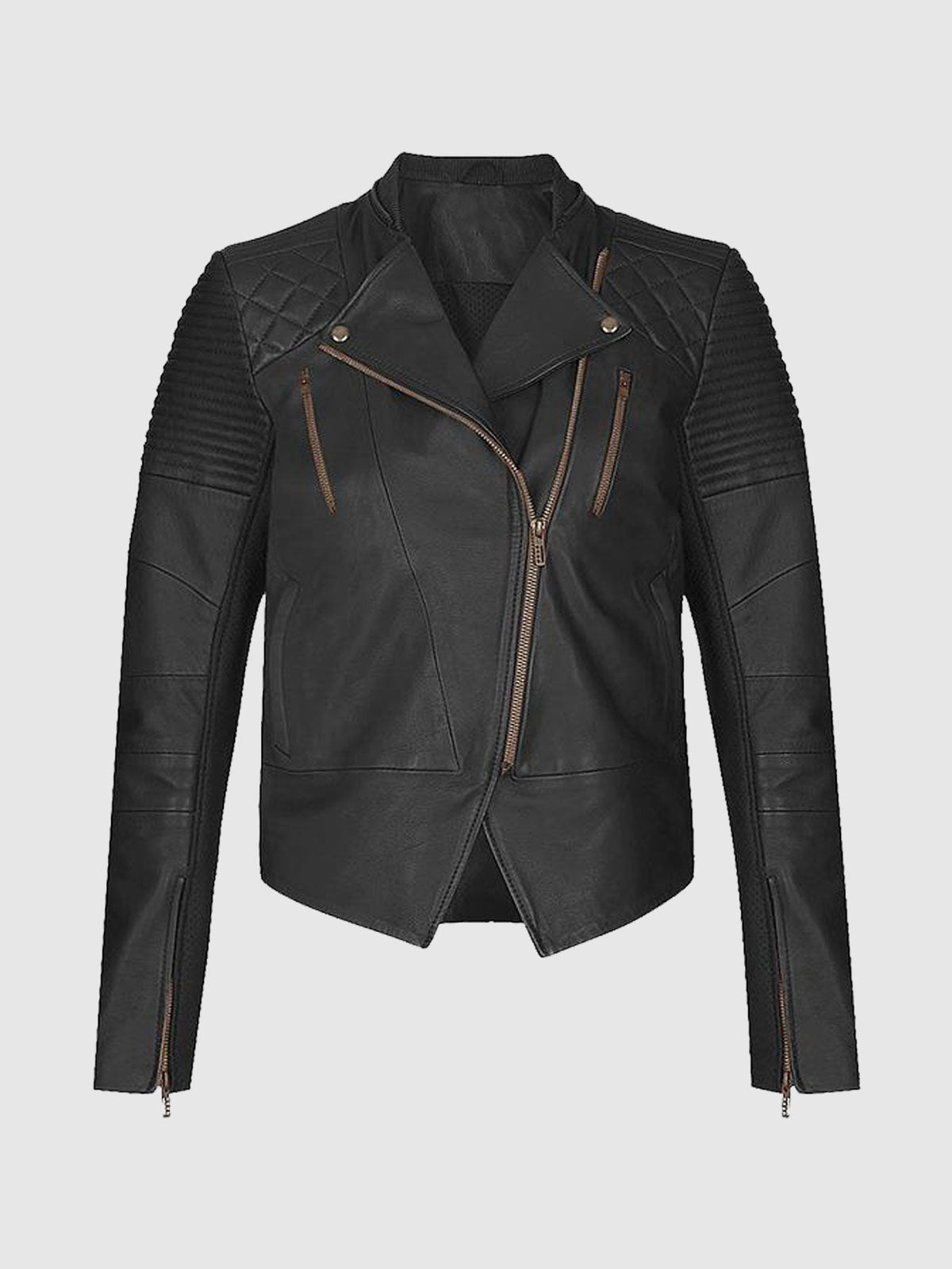 Women's Biker Leather Jacket – Motorcycle Casual Style
