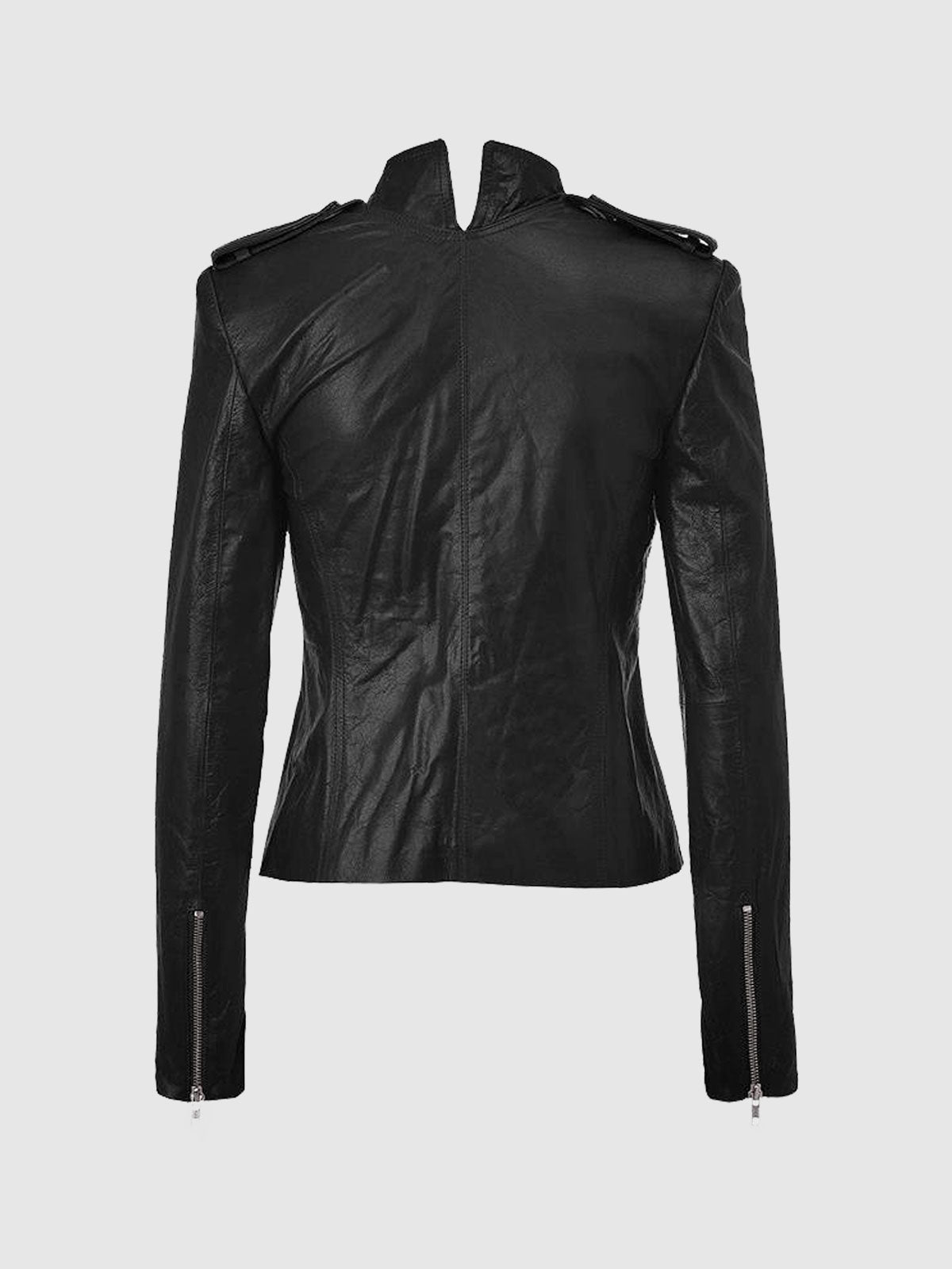 Women's Black Biker Leather Jacket – Motorcycle Casual Style