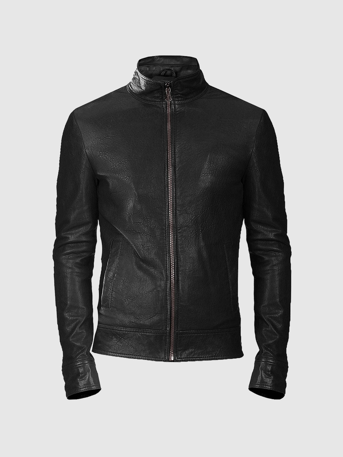 Men's Biker Leather Jacket – Motorcycle Casual Style