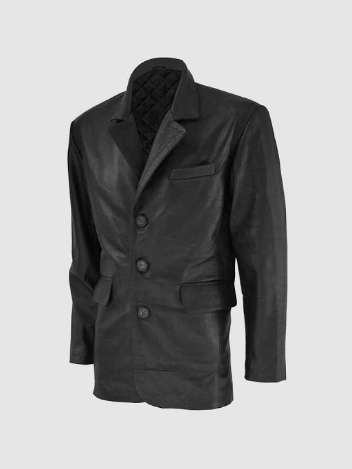 Men's Leather Blazer  – Casual Formal Style