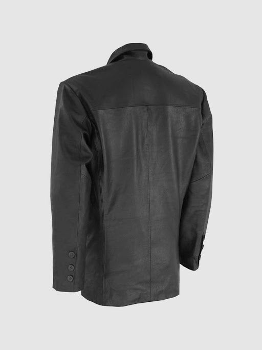 Men's Leather Blazer  – Casual Formal Style