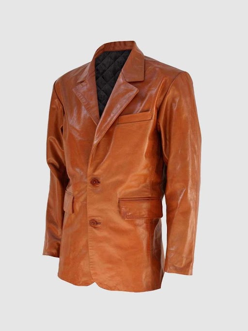 Men's Leather Blazer  – Casual Formal Style