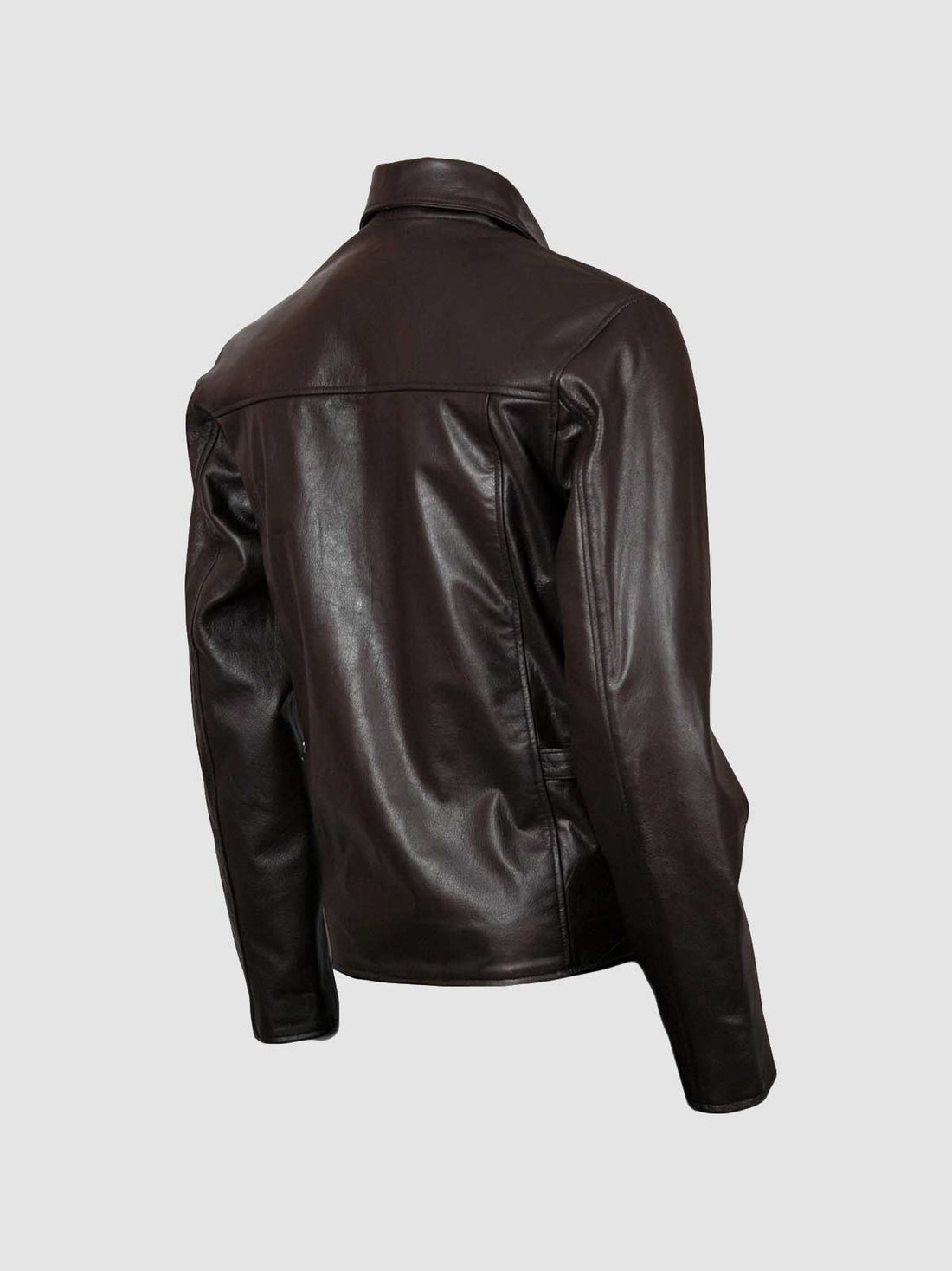 Men's Brown Biker Leather Jacket – Motorcycle Casual Style
