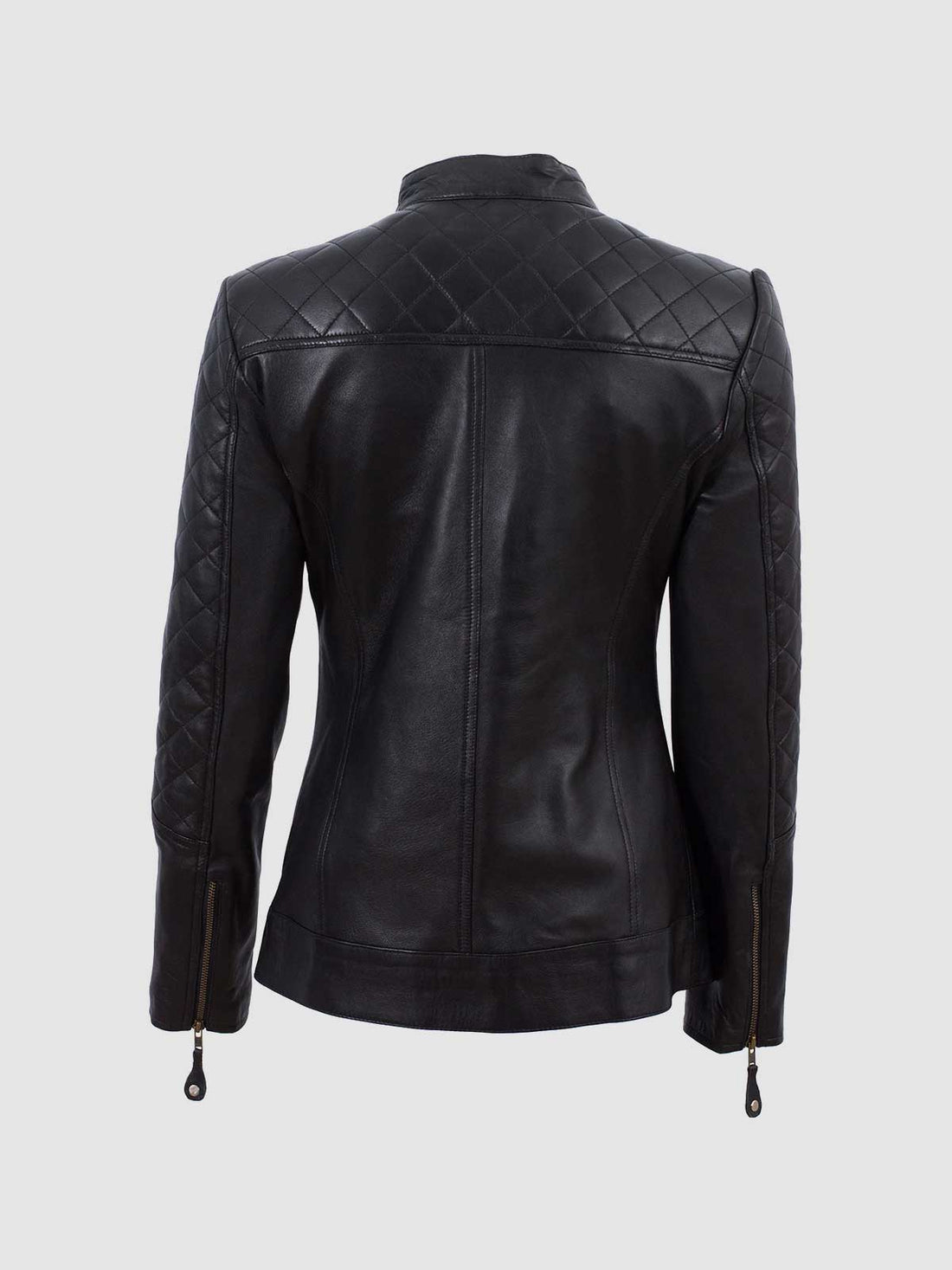 Women's Cafe Racer Leather Jacket – Moto Everyday Casual Style