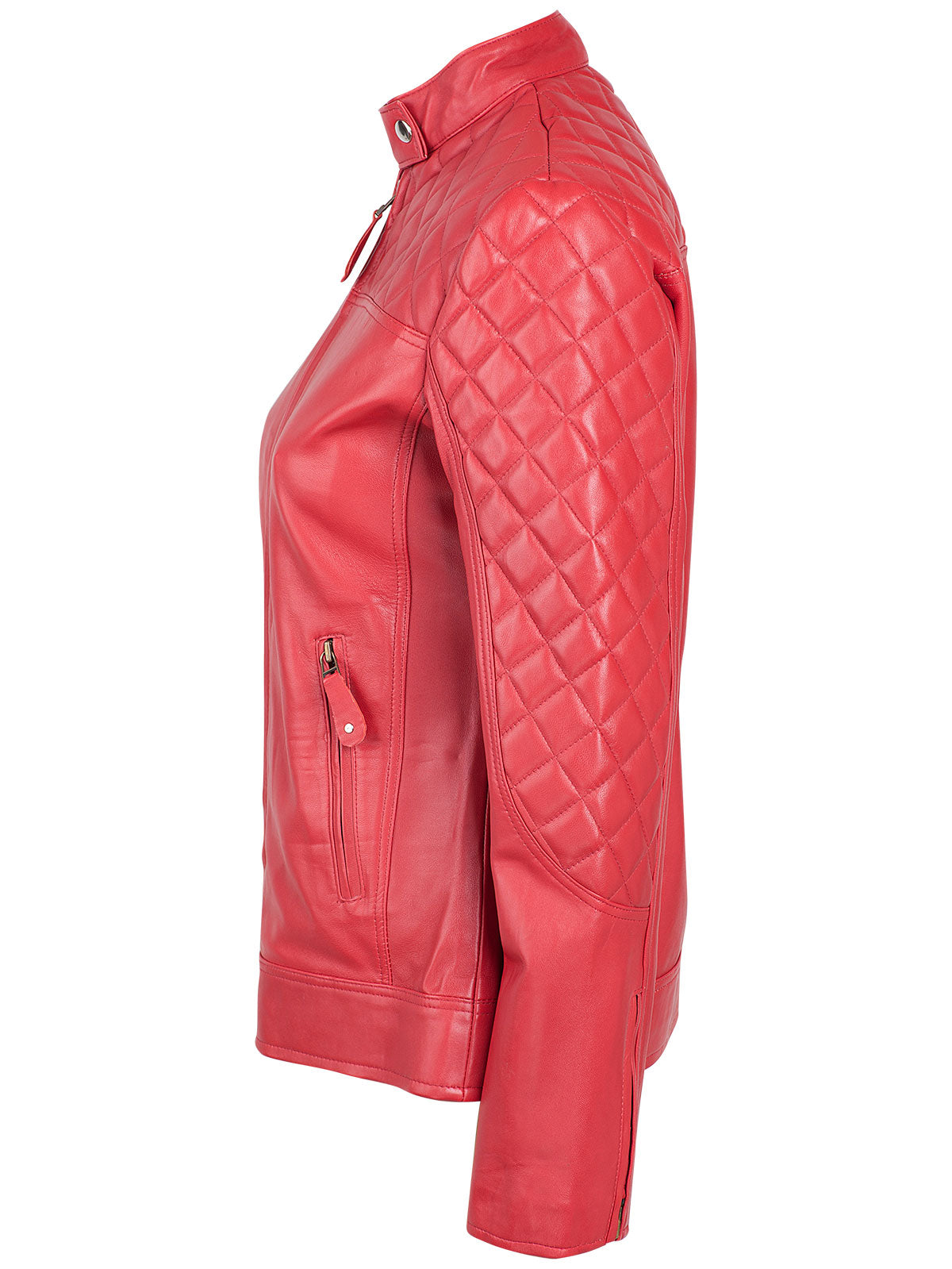 Women's Cafe Racer Leather Jacket – Moto Everyday Casual Style