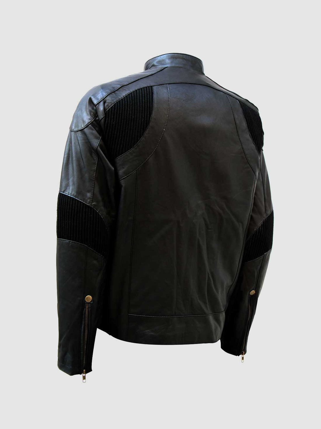 Men's Black Biker Leather Jacket – Motorcycle Casual Style