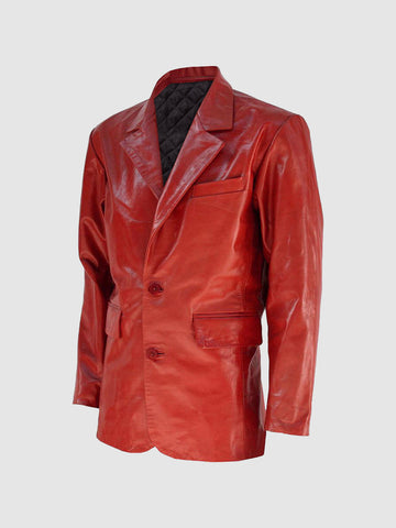 Men's Leather Blazer  – Casual Formal Style