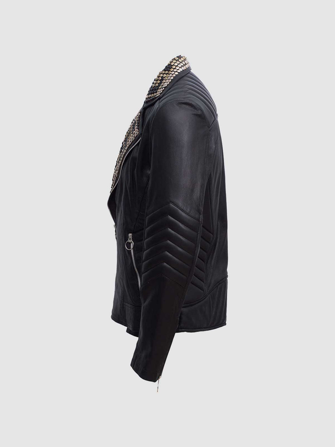 Men's Quilted Leather Jacket – Slim Fit Winter Style