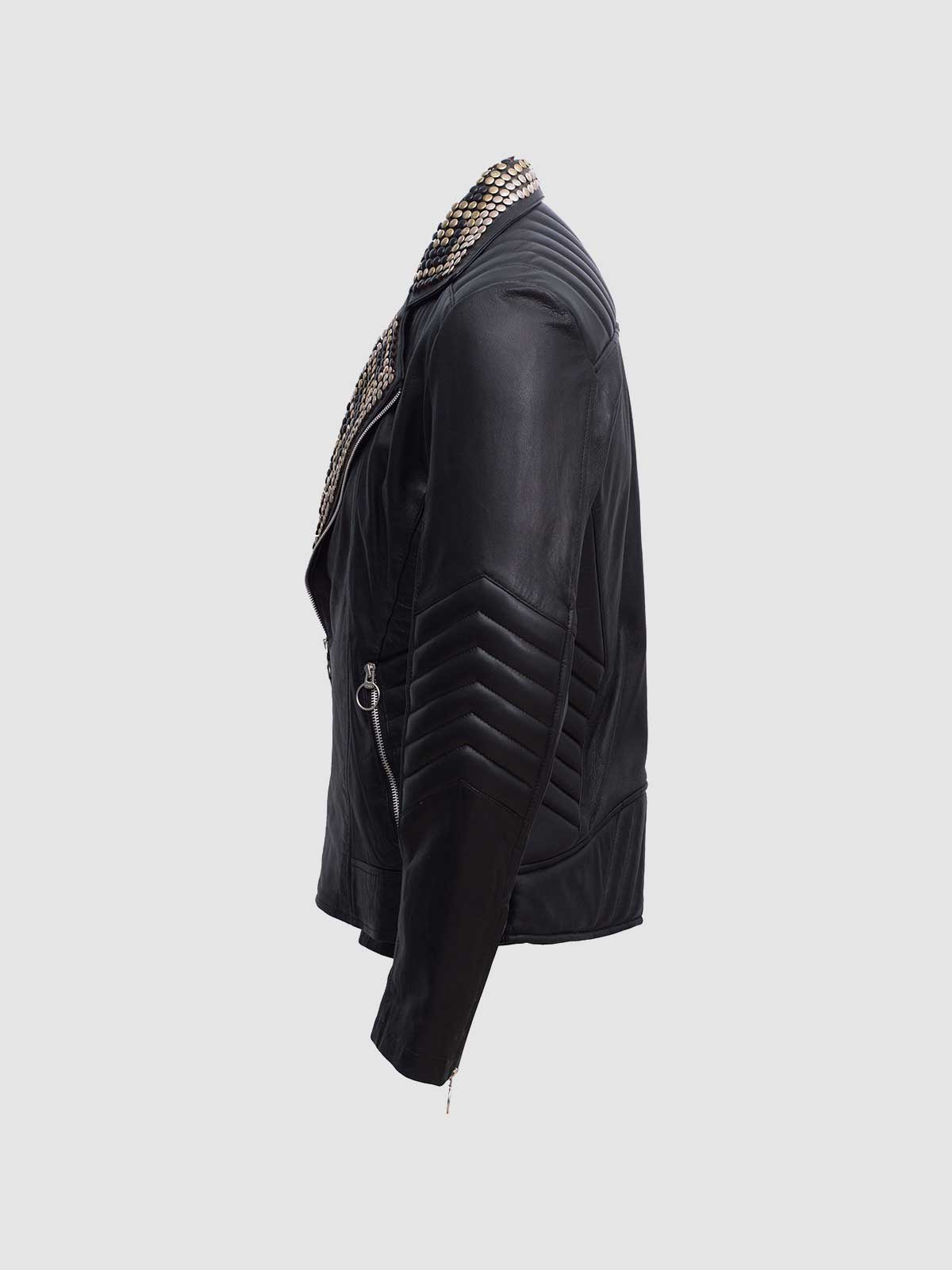 Men's Quilted Leather Jacket – Slim Fit Winter Style