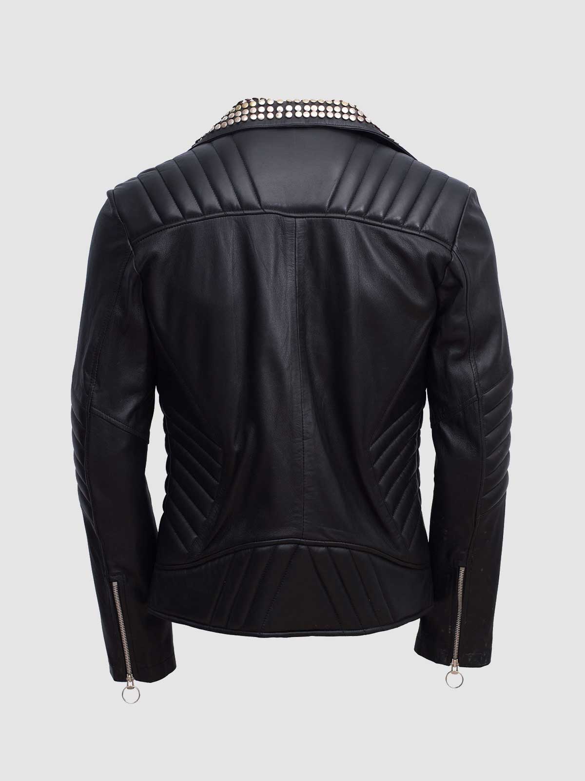 Men's Quilted Leather Jacket – Slim Fit Winter Style