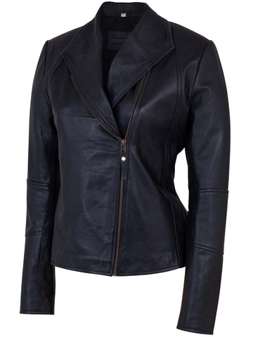 Black Biker Leather Jacket Women – Motorcycle Casual Style