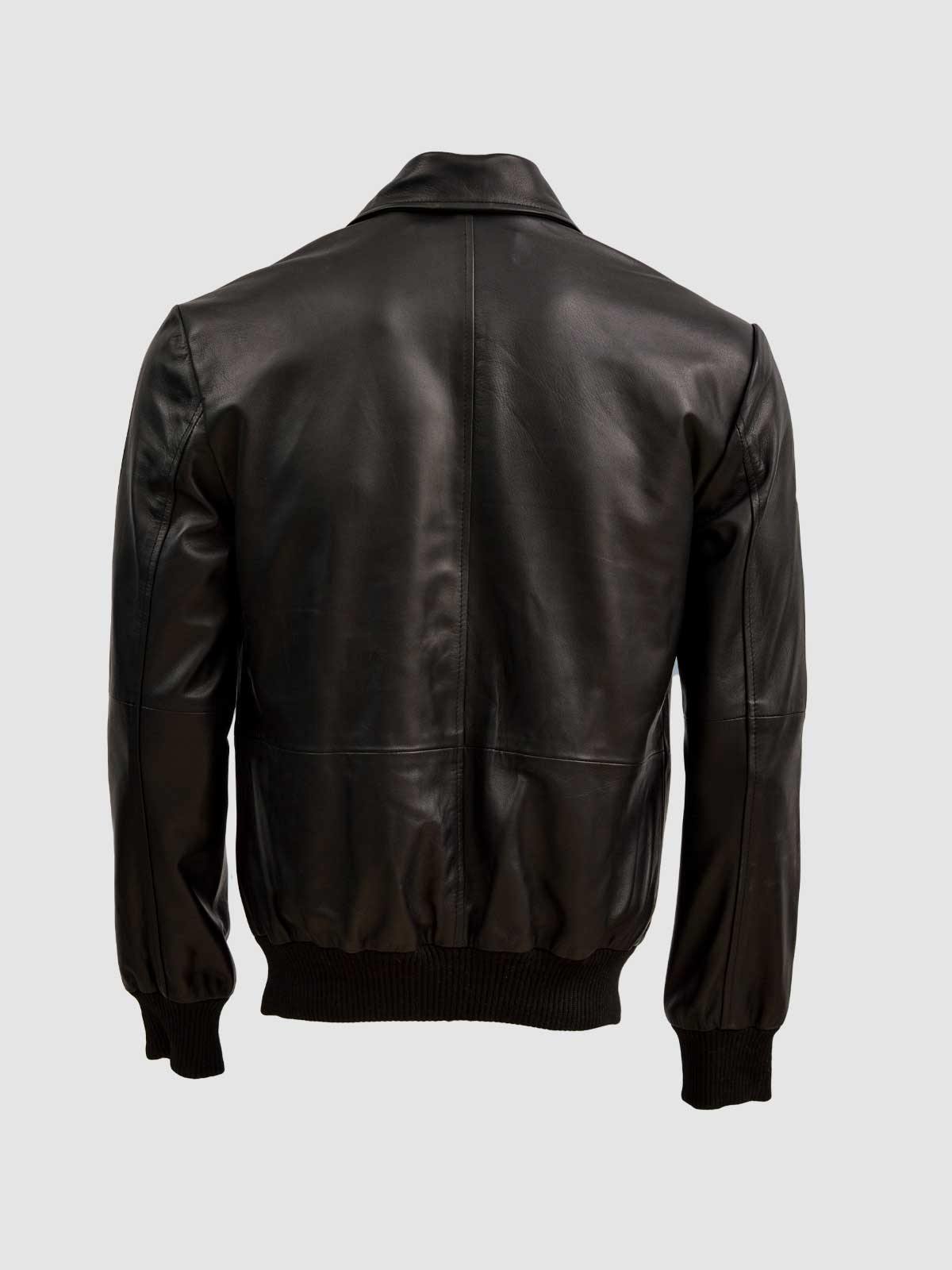 Men's Black Biker Leather Jacket – Motorcycle Casual Style