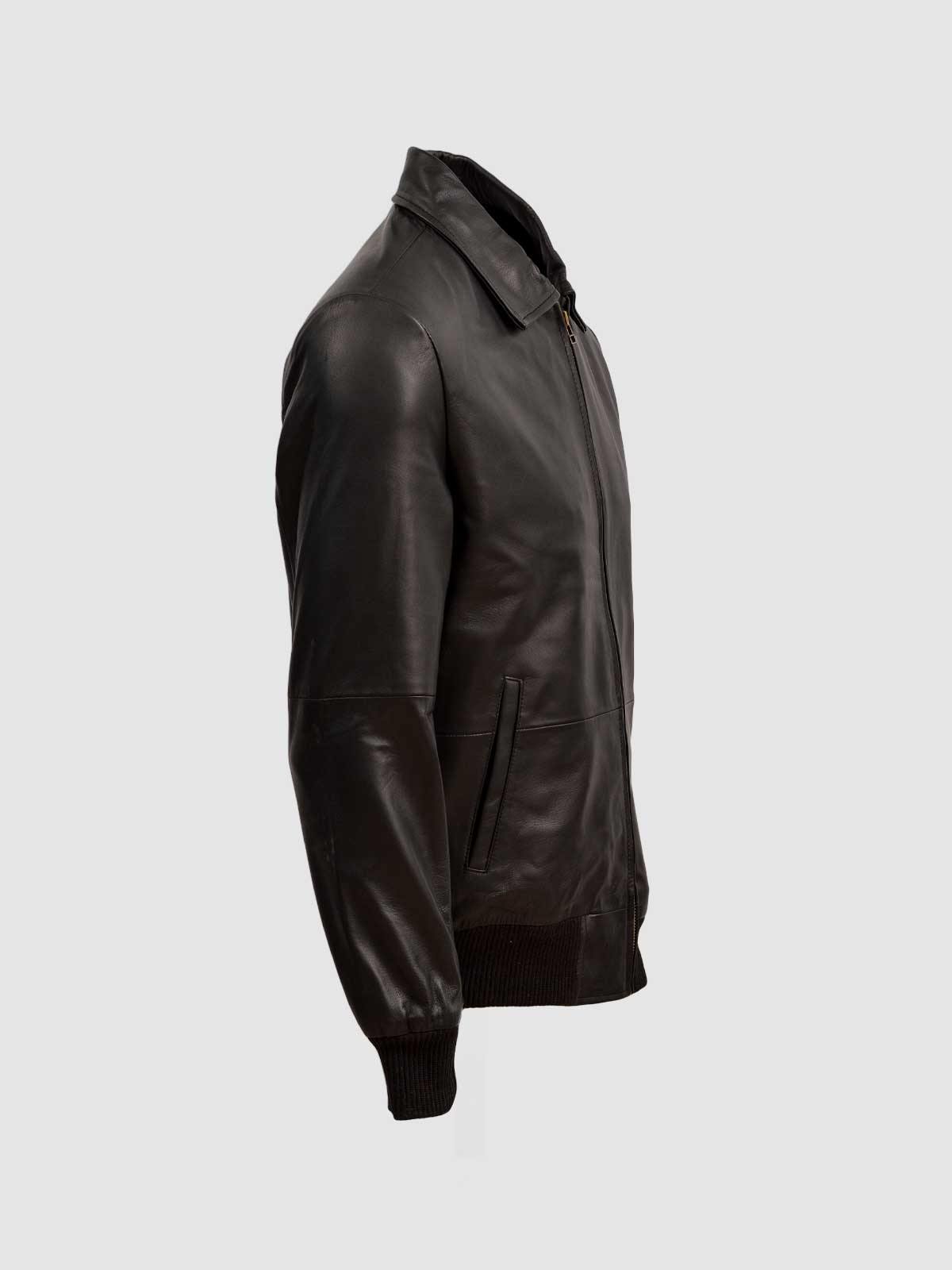 Men's Black Biker Leather Jacket – Motorcycle Casual Style