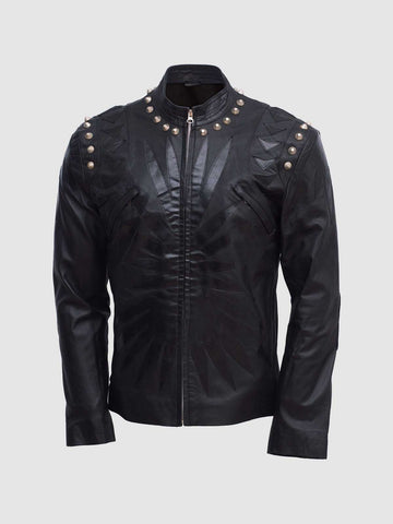 Men's Black Leather Jacket – Classic Casual Style