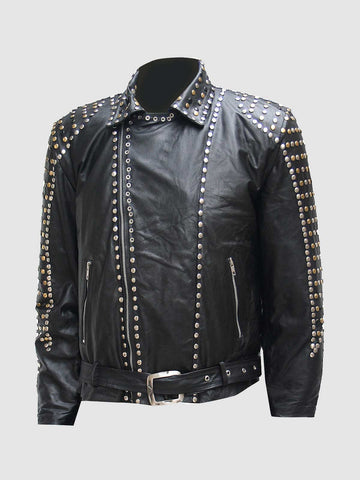 Men's Black Biker Leather Jacket – Motorcycle Casual Style