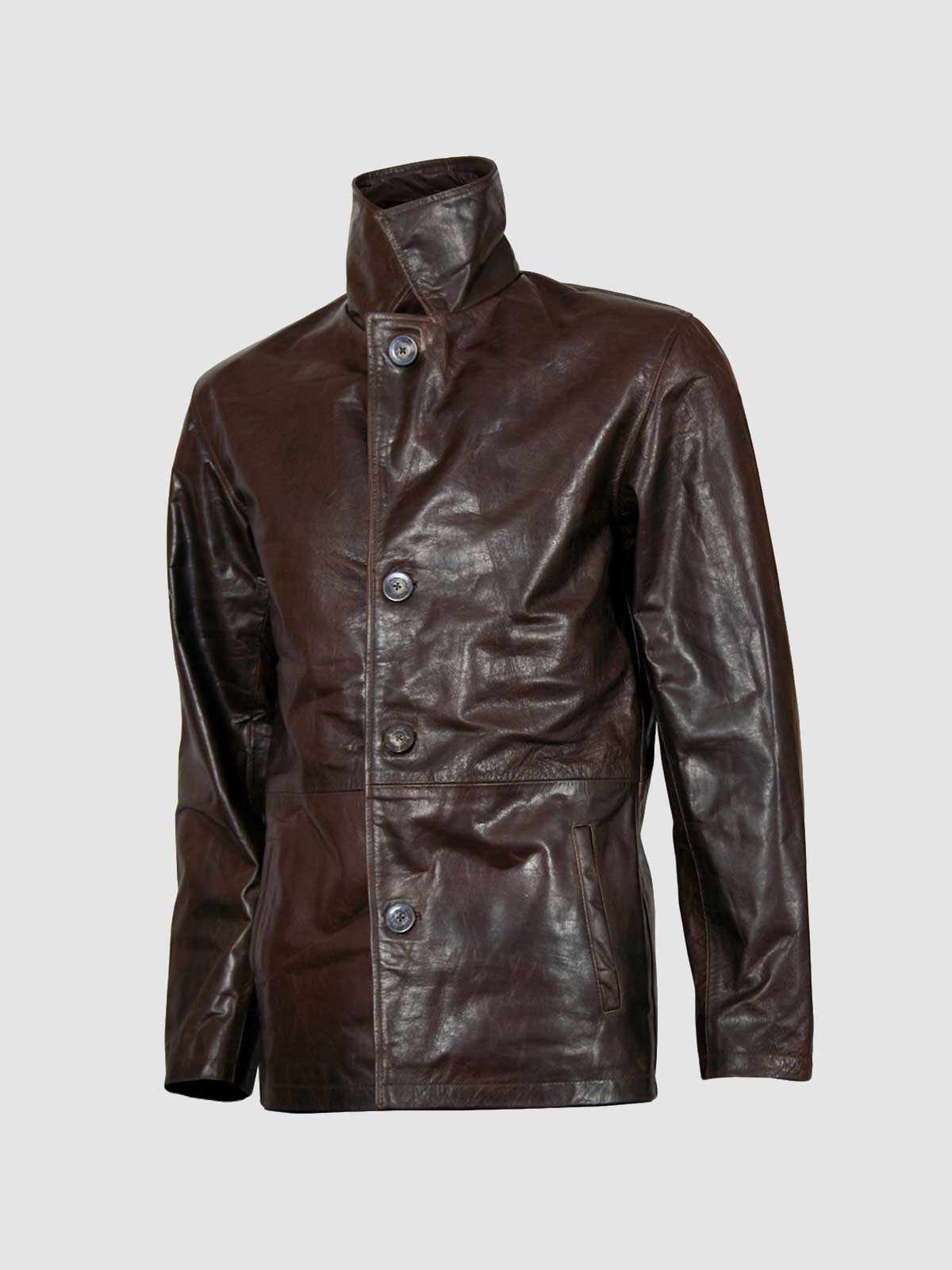 Men's Black Blazer Leather Jacket – Casual Formal Style
