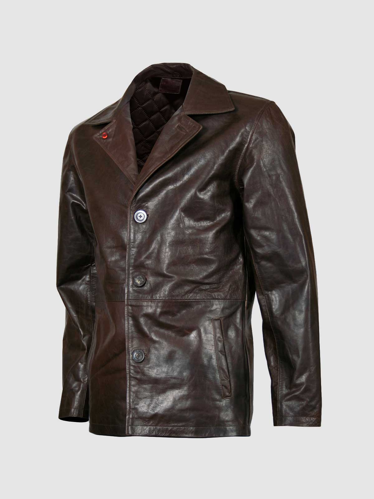 Men's Black Blazer Leather Jacket – Casual Formal Style