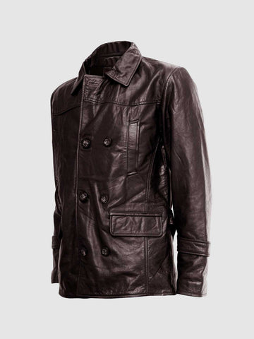 Men's Brown Leather Jacket – Classic Casual Style