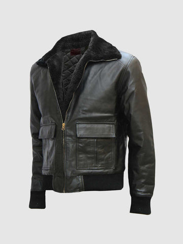 Men's Quilted Leather Jacket – Slim Fit Winter Style