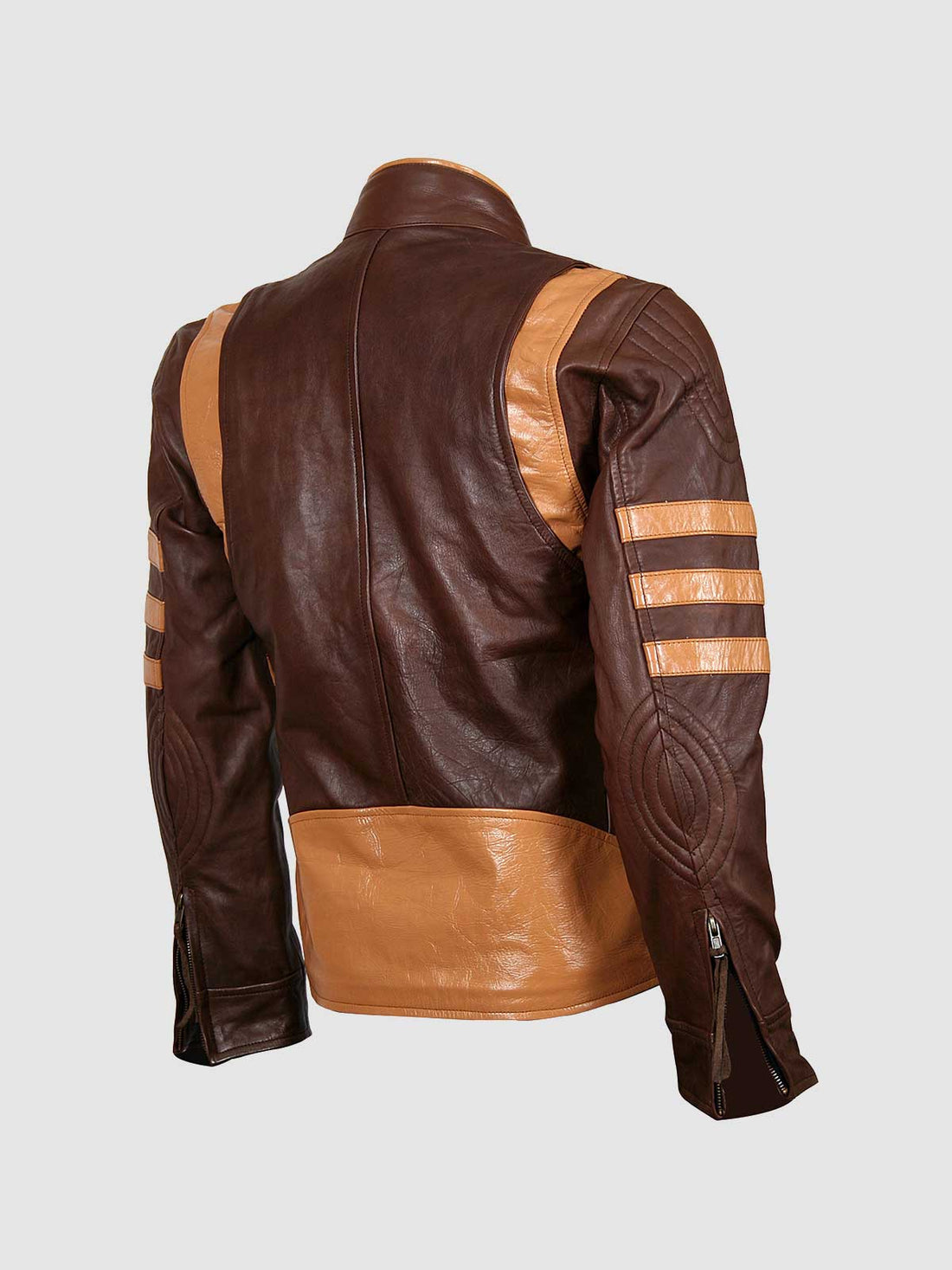 Men's Brown Biker Leather Jacket – Motorcycle Casual Style