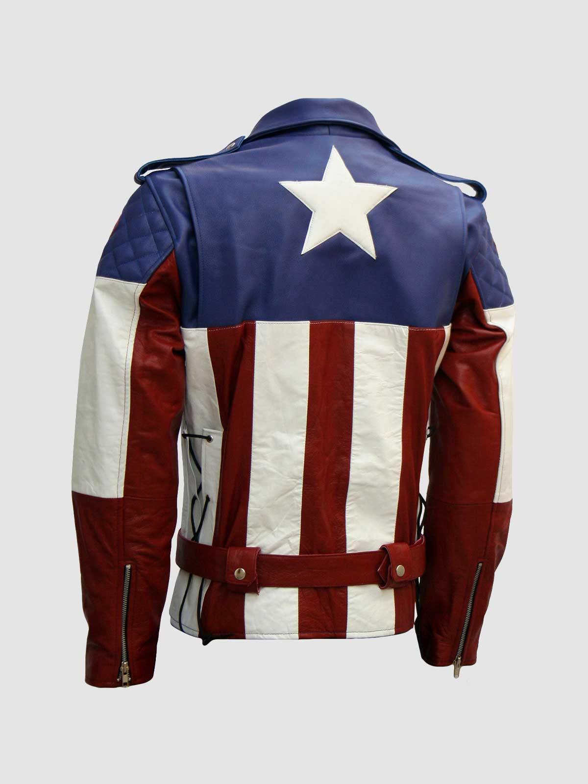Men's American Biker Leather Jacket – Motorcycle Celebrity Style