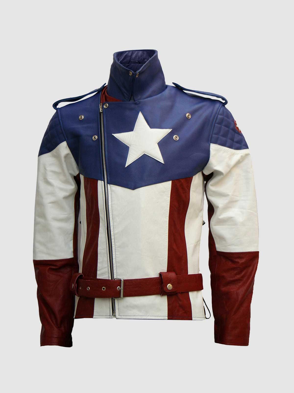 Men's American Biker Leather Jacket – Motorcycle Celebrity Style