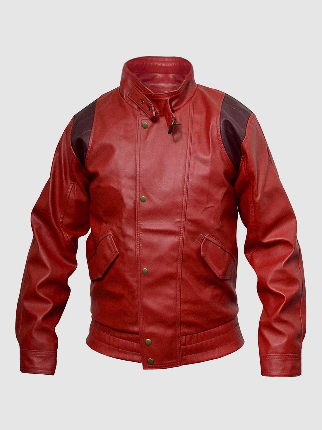 Men's Red Biker Leather Jacket – Motorcycle Casual Style