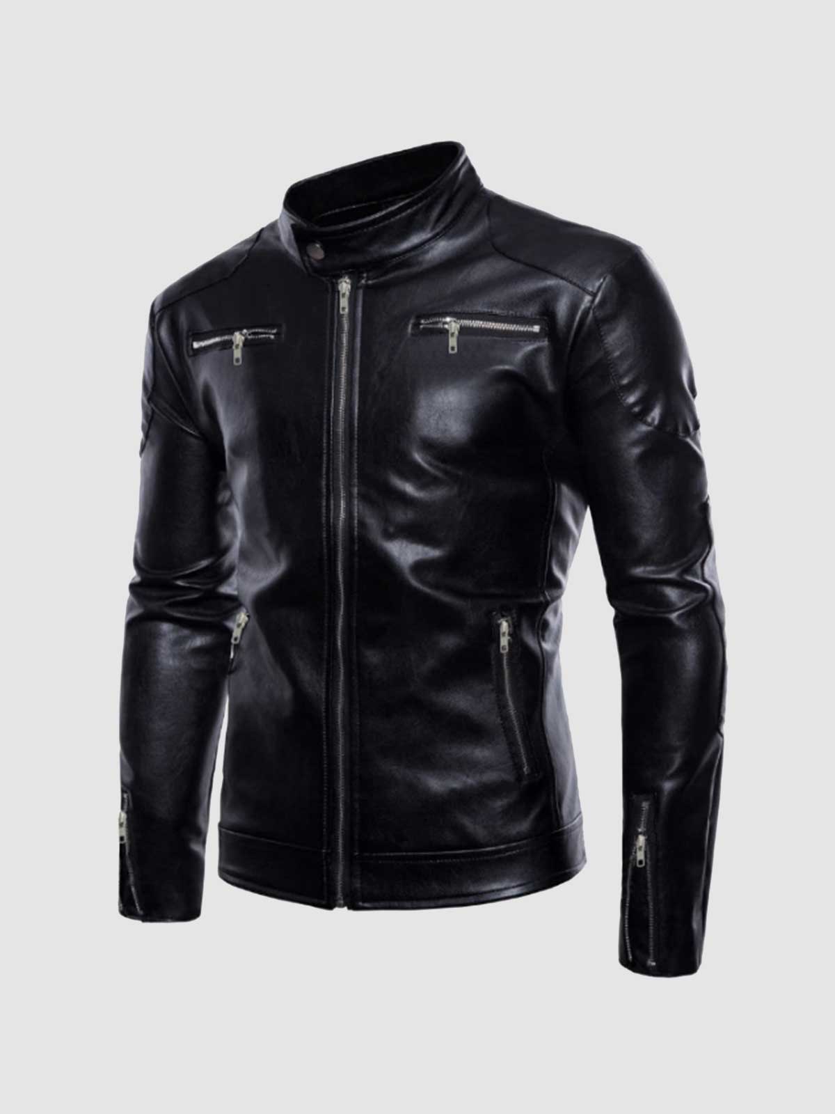 Men's Leather Jacket – Classic Casual Style