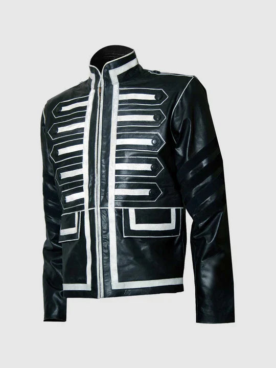 Men's Black Suede Leather Jacket – Casual Winter Style