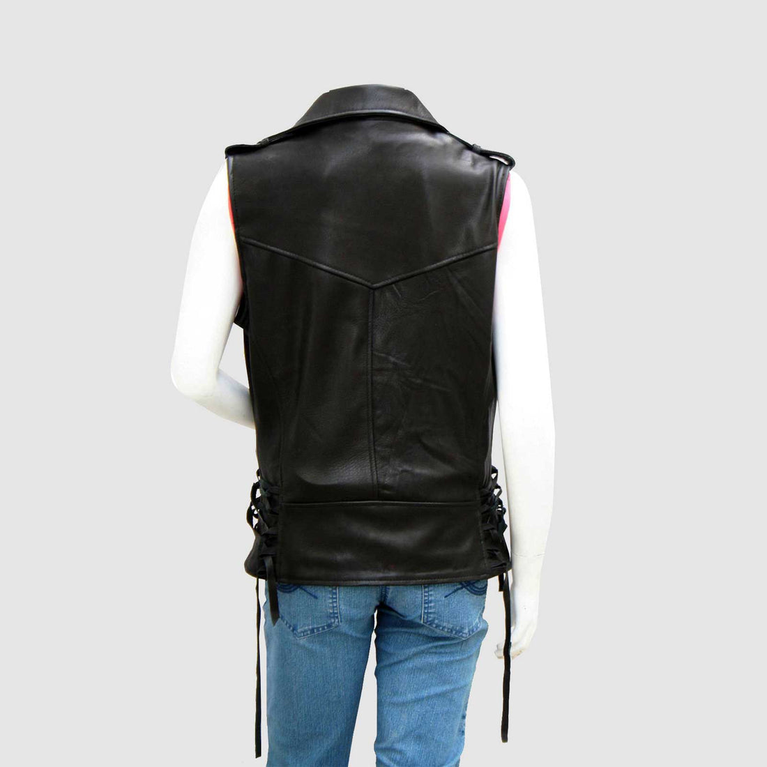Women's Black Biker Leather Jacket – Motorcycle Casual Style
