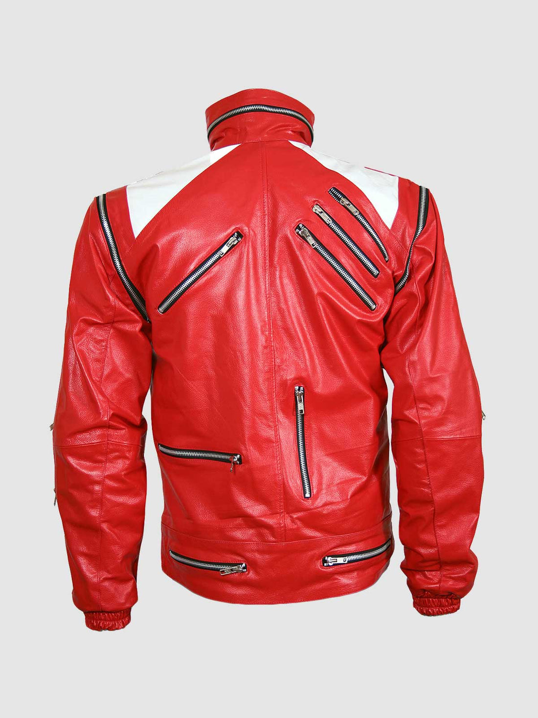 Men's Red Leather Jacket – Classic Casual Style