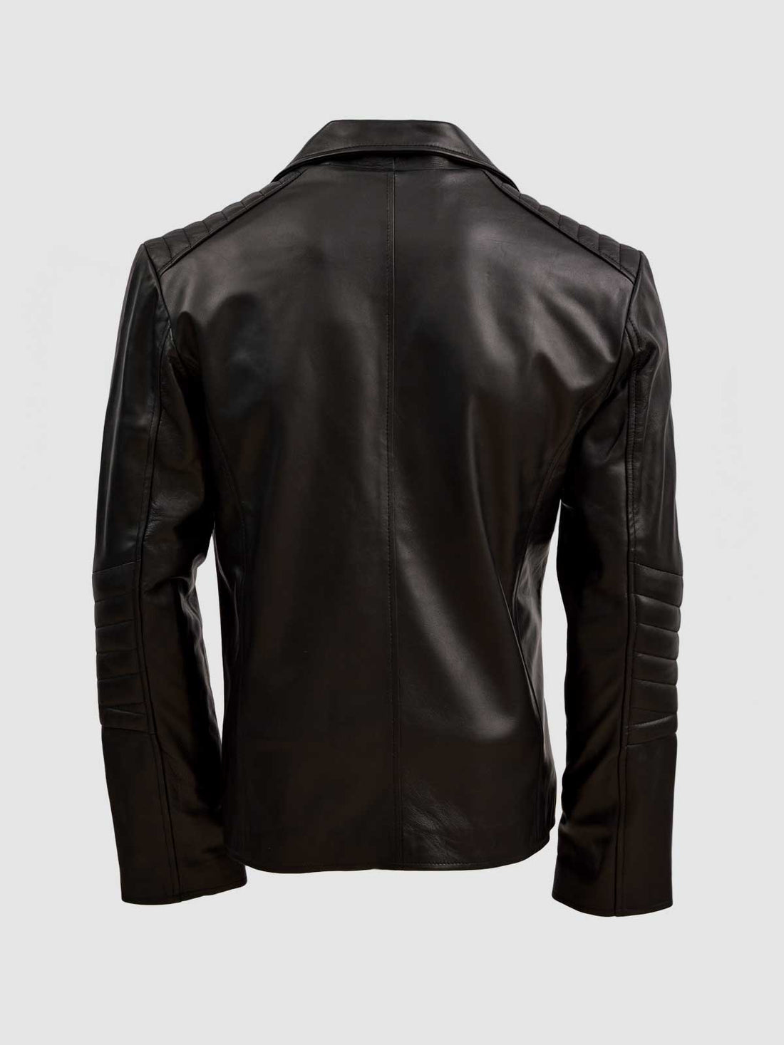 Men's Black Biker Leather Jacket – Motorcycle Casual Style