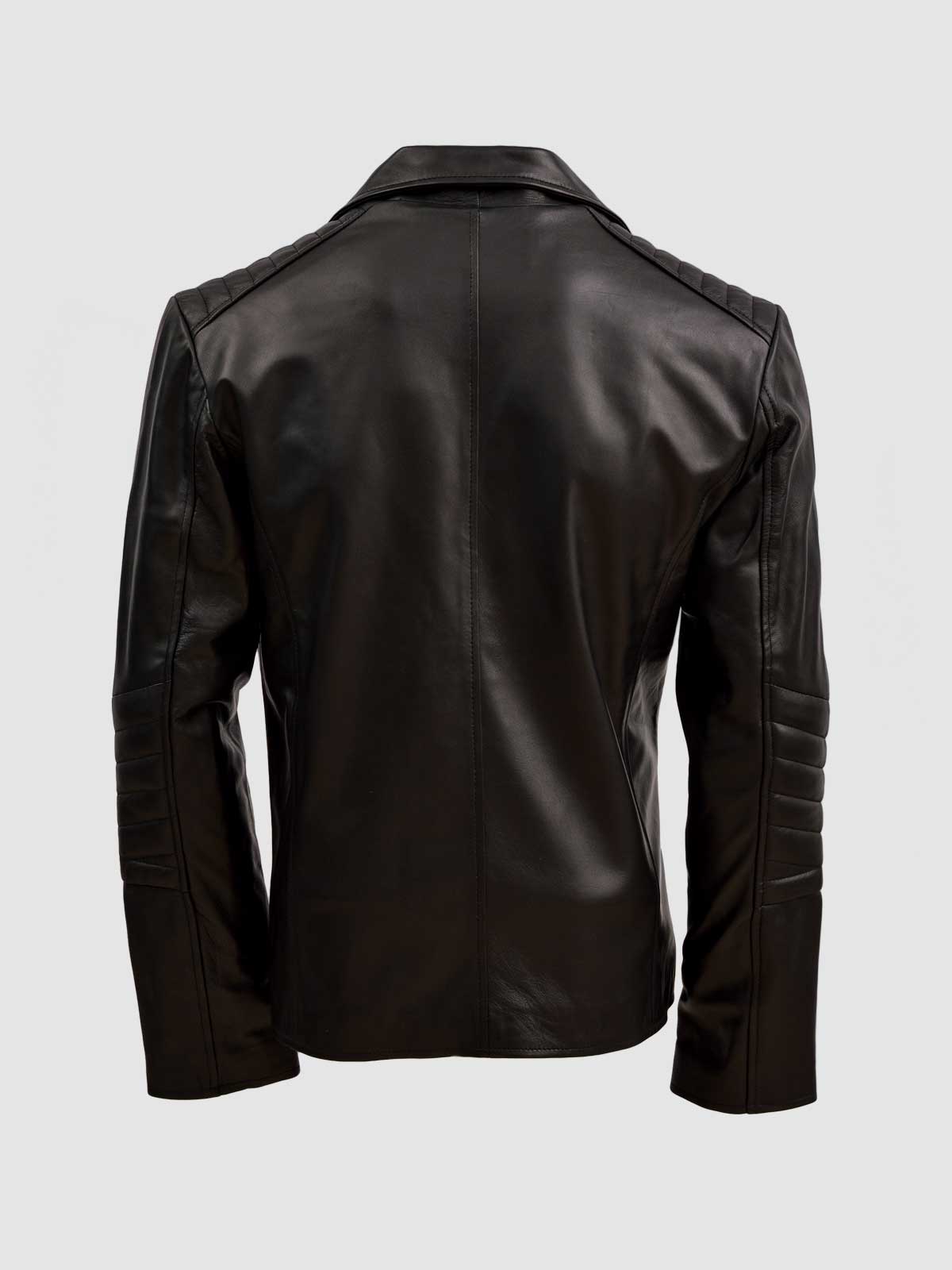 Men's Black Biker Leather Jacket – Motorcycle Casual Style