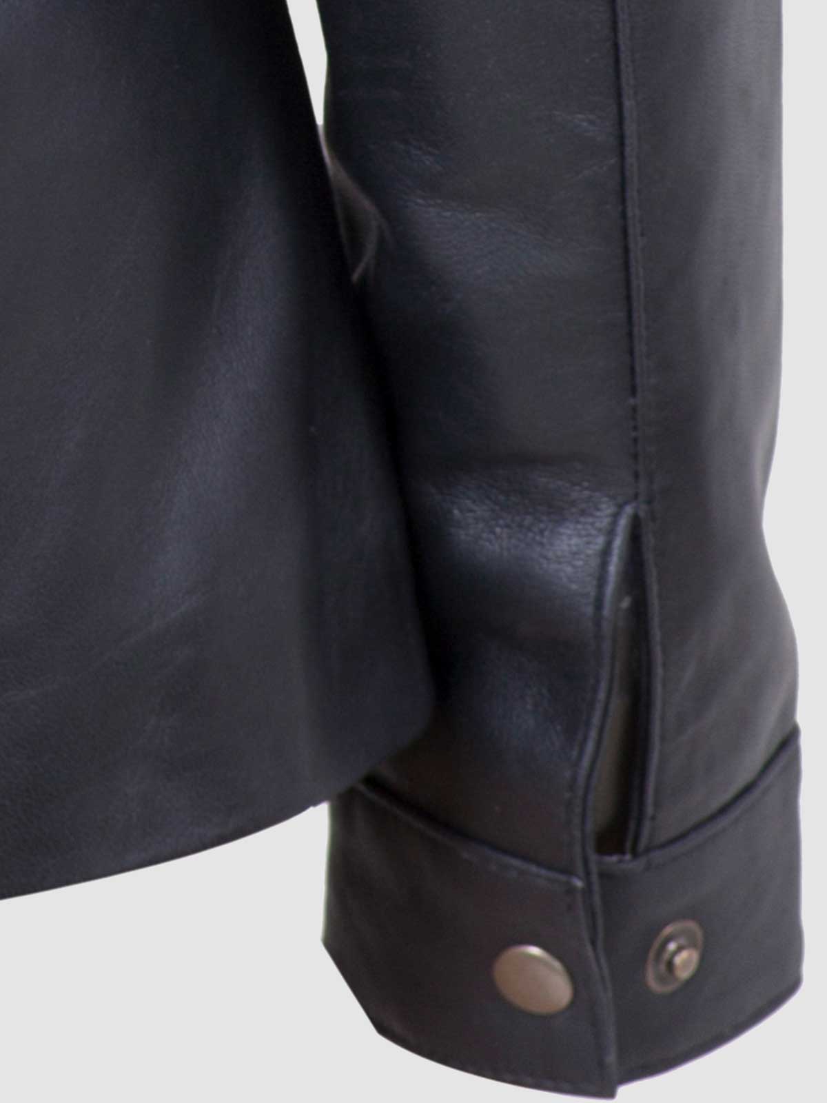 Women's Black Leather Jacket – Classic Casual Style