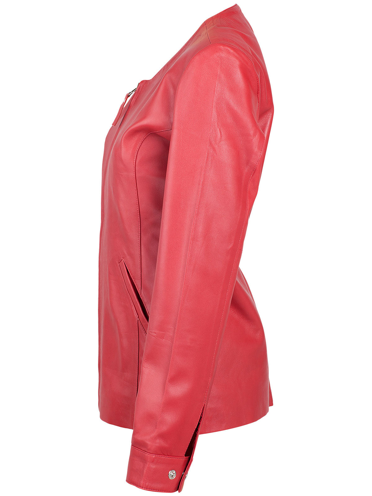 Women's Black Leather Jacket – Classic Casual Style