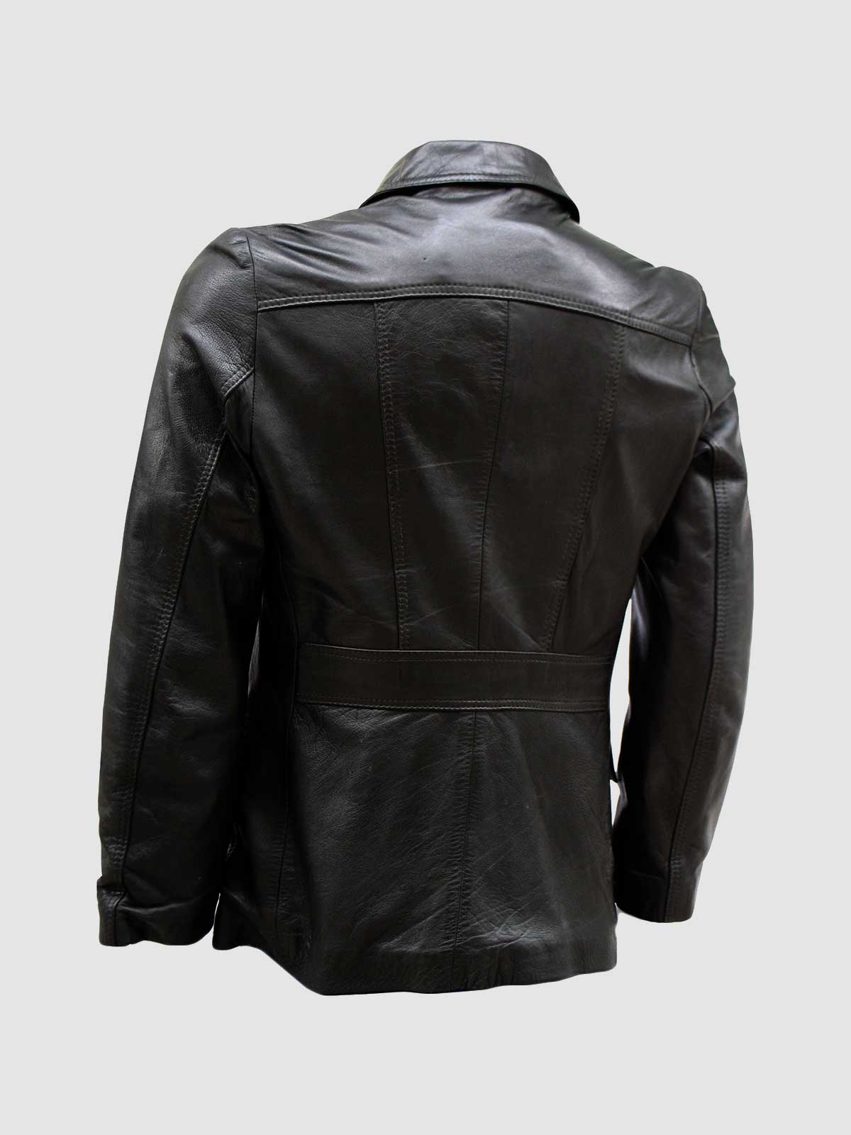 Men's Black Biker Leather Jacket – Motorcycle Casual Style