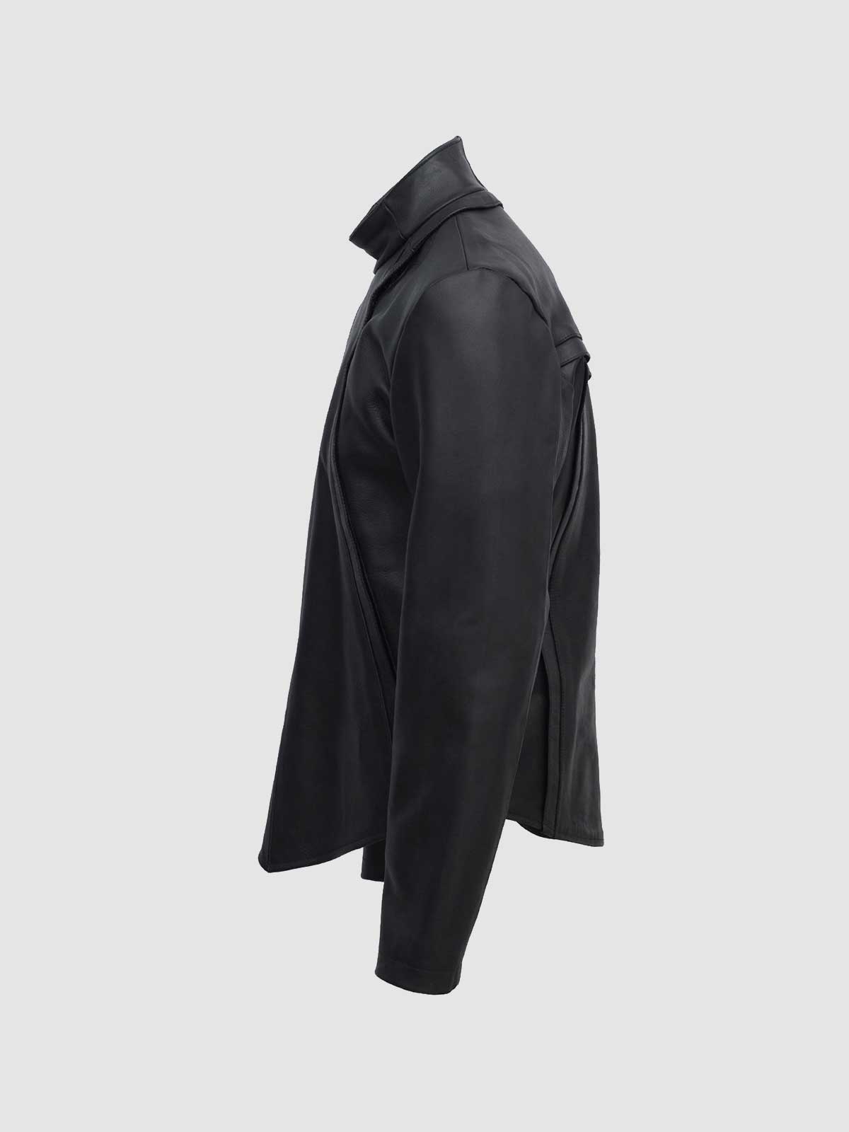 Men's Black Biker Leather Jacket – Motorcycle Casual Style