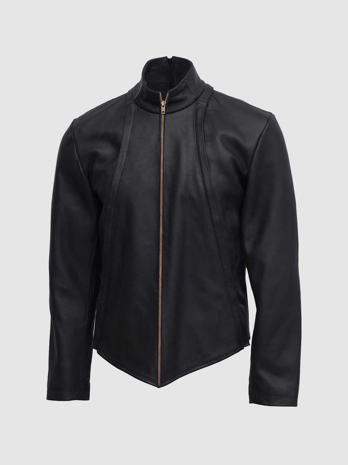 Men's Black Biker Leather Jacket – Motorcycle Casual Style