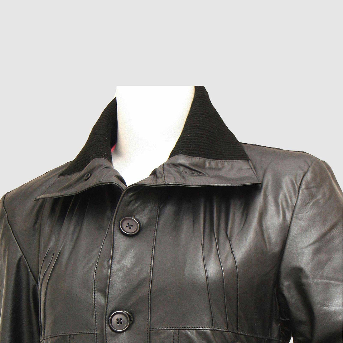 Women's Black Bomber Leather Jacket – Casual Streetwear Style