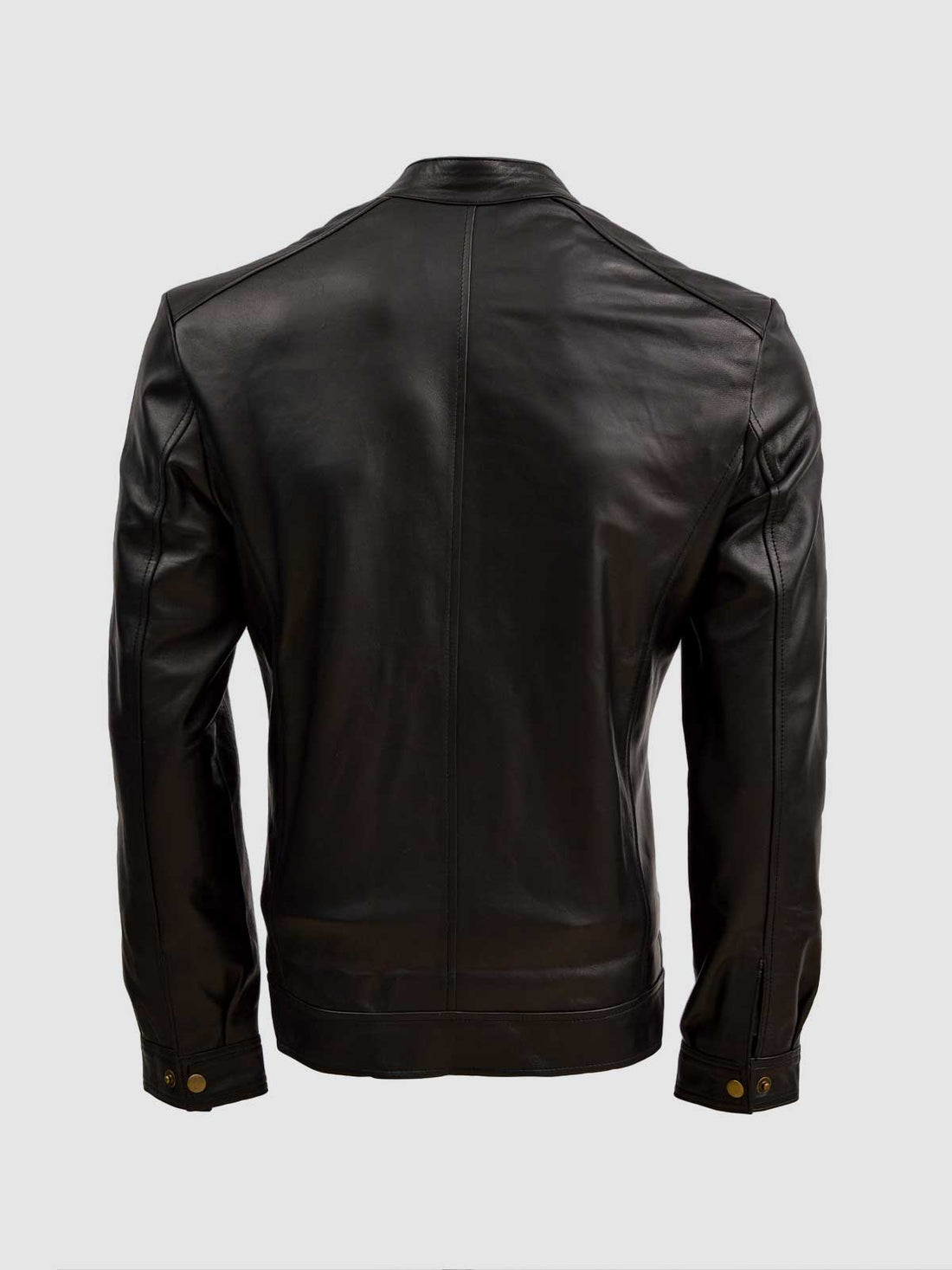 Men's Black Biker Leather Jacket – Motorcycle Casual Style