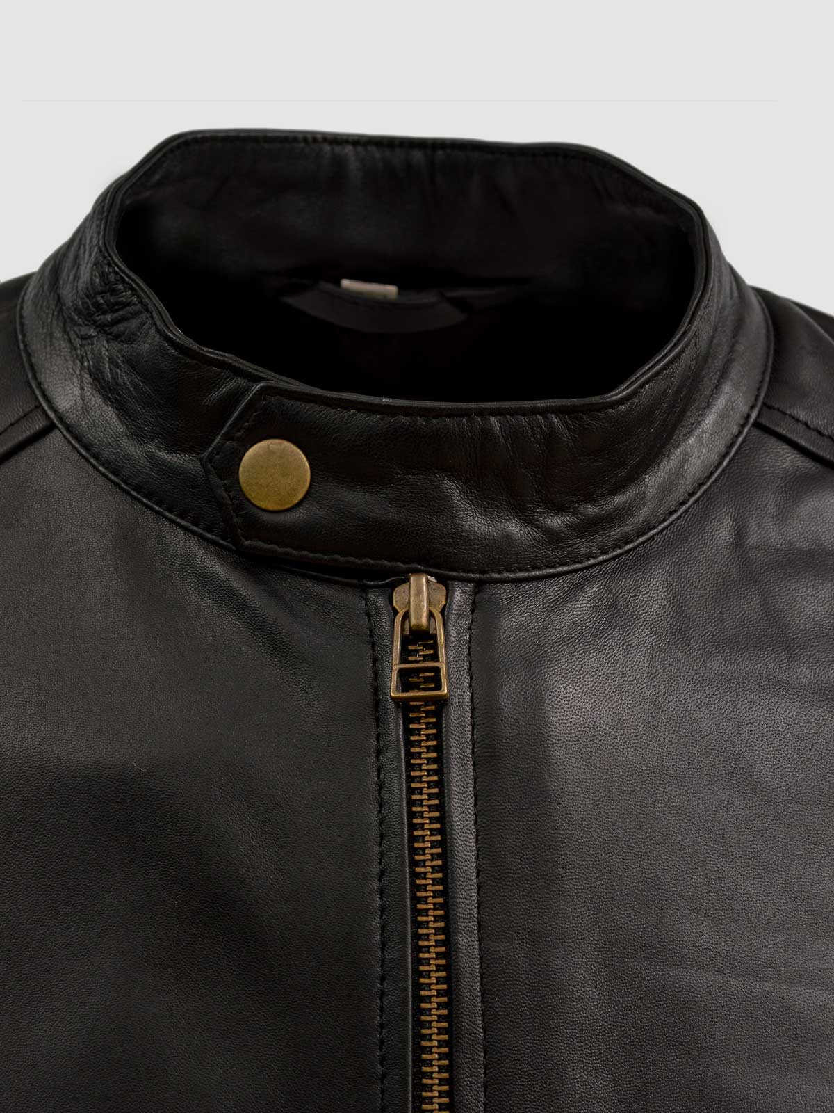 Men's Black Biker Leather Jacket – Motorcycle Casual Style