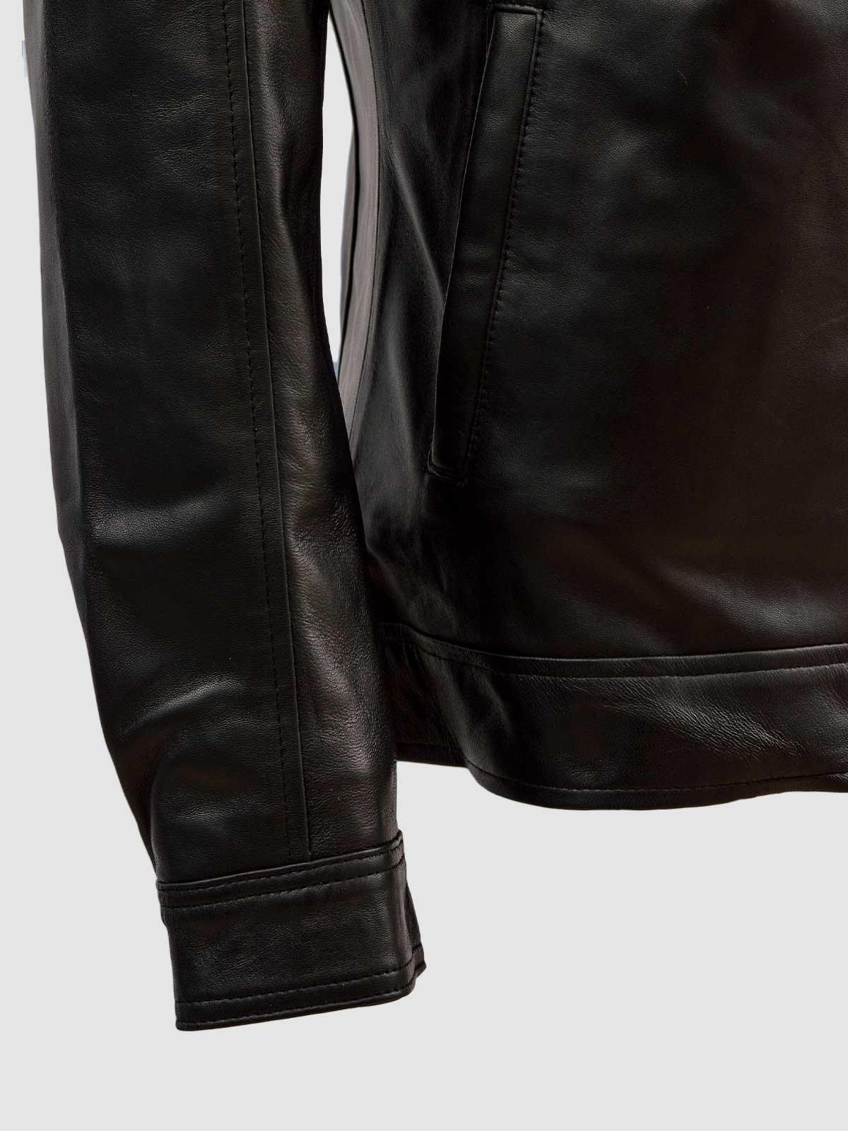 Men's Black Biker Leather Jacket – Motorcycle Casual Style