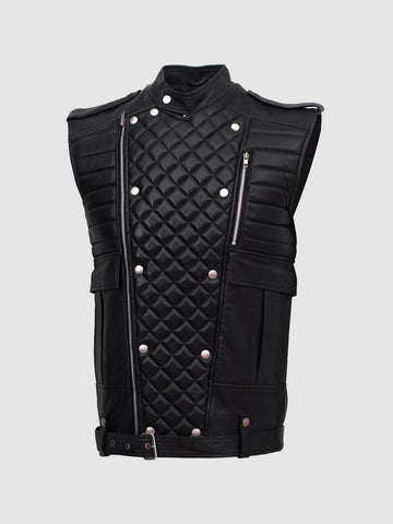 Men's Black Biker Leather Jacket – Motorcycle Casual Style