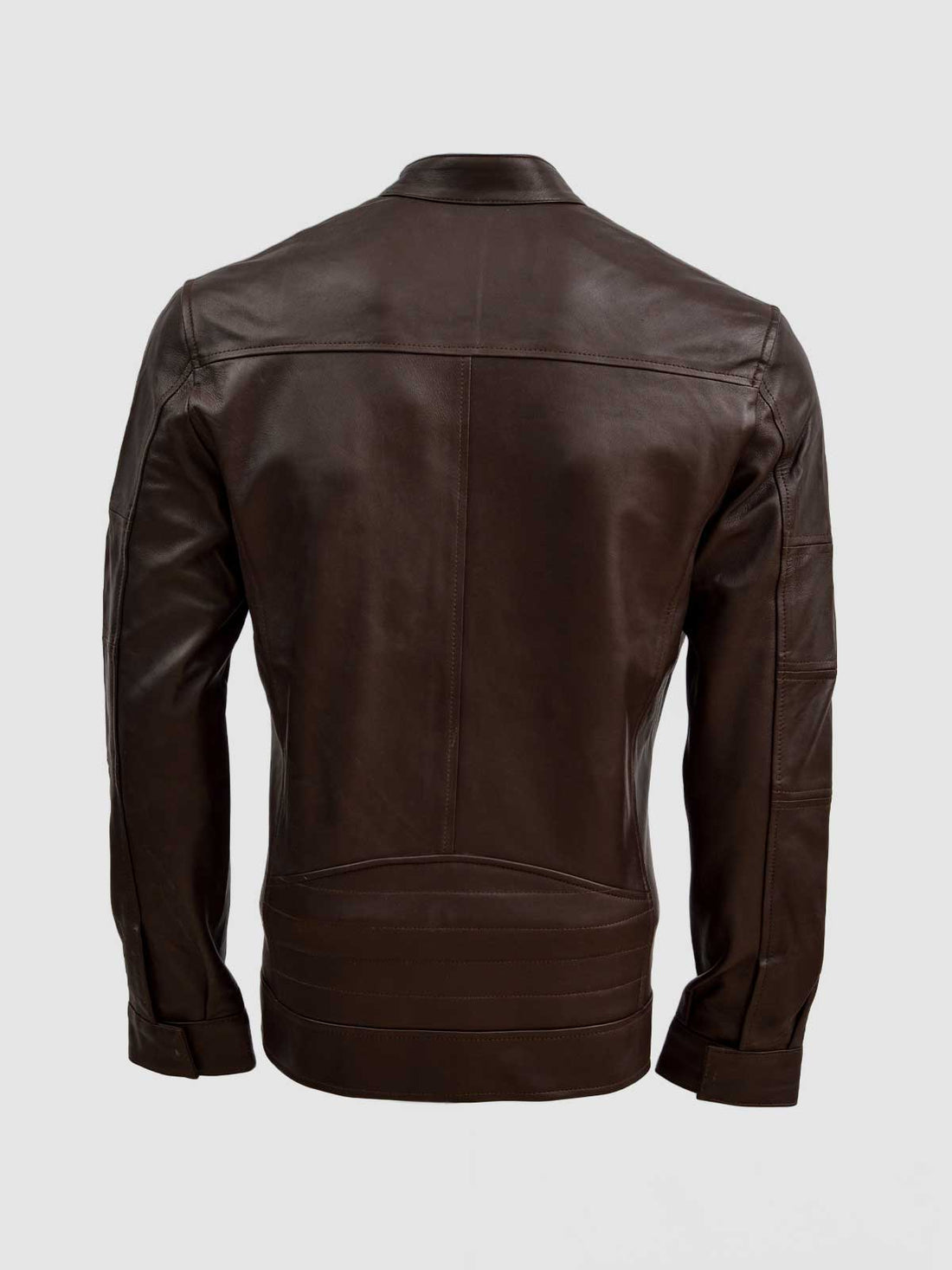 Men's Brown Biker Leather Jacket – Motorcycle Casual Style