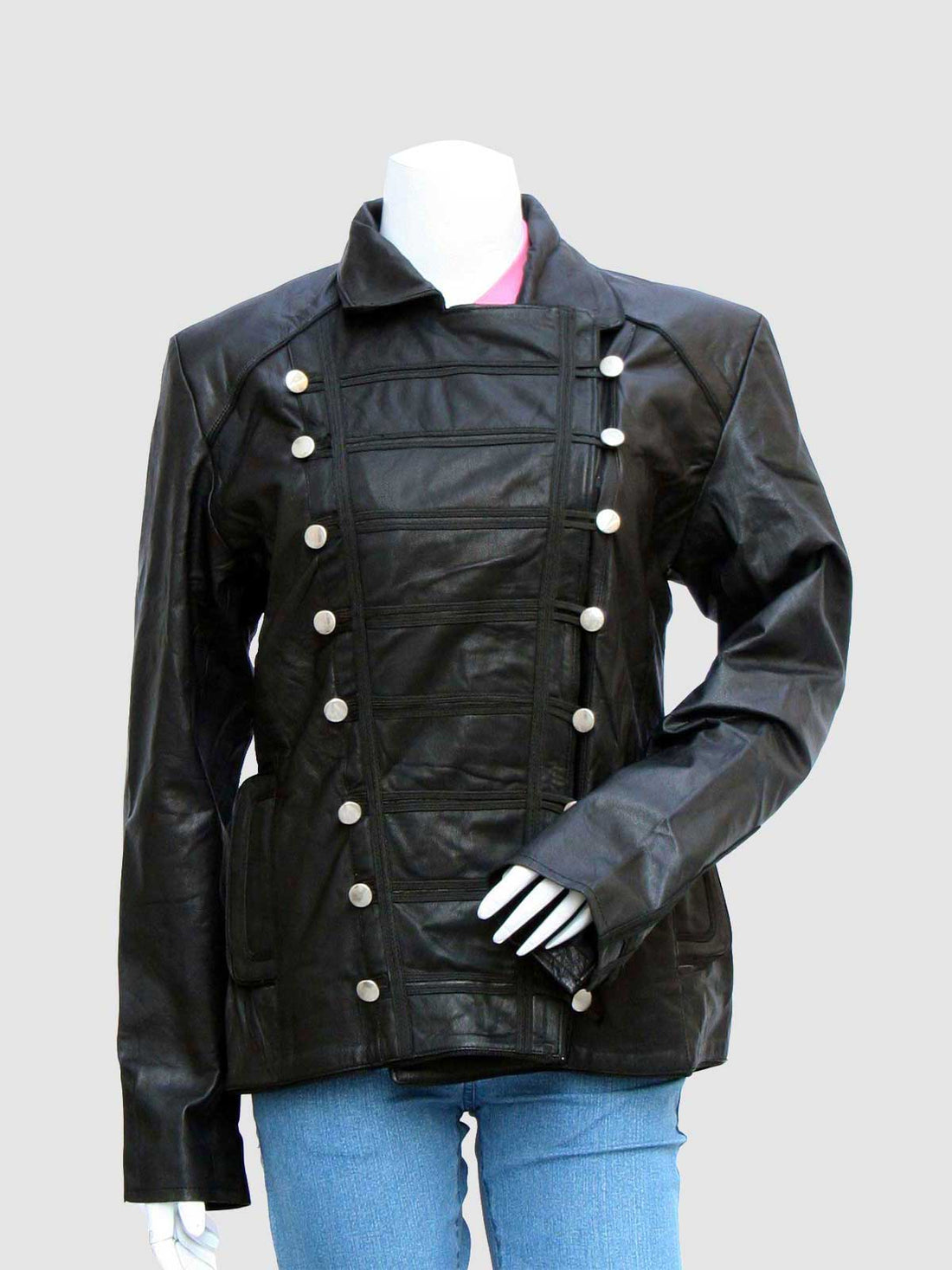 Women's Black Leather Jacket – Classic Casual Style