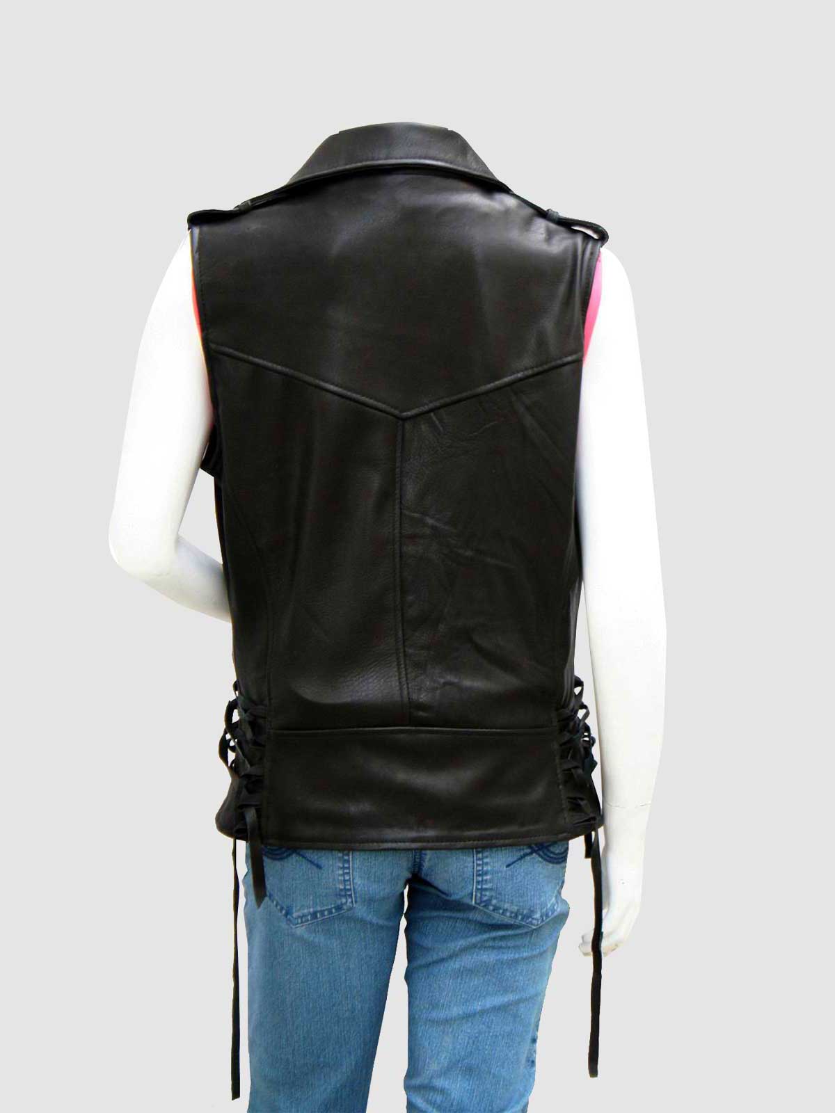 Women's Black Biker Leather Jacket – Motorcycle Casual Style